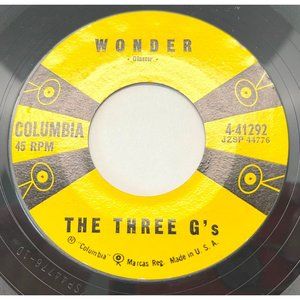 The Three G's Wonder / These are the Little Things 45 Vinyl Pop Record Columbia